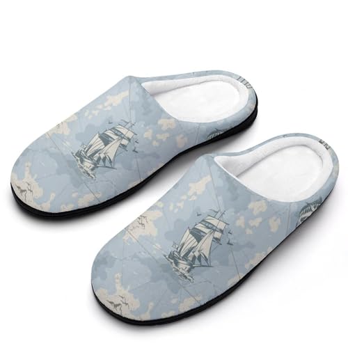MQPYWLH Kompass Hausschuhe Damen Warme Kunstwolle Memory Foam Slippers Rutschfeste Pantoffeln MQPYWLH Kompass Hausschuhe Damen Warme Kunstwolle Memory Foam Slippers Rutschfeste Pantoffeln von MQPYWLH