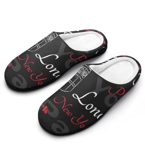 MQPYWLH London Hausschuhe Damen Warme Kunstwolle Memory Foam Slippers Rutschfeste Pantoffeln MQPYWLH London Hausschuhe Damen Warme Kunstwolle Memory Foam Slippers Rutschfeste Pantoffeln von MQPYWLH