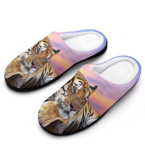 MQPYWLH Nachdenkender Tiger Hausschuhe Damen Warme Kunstwolle Memory Foam Slippers Rutschfeste Pantoffeln MQPYWLH Nachdenkender Tiger Hausschuhe Damen Warme Kunstwolle Memory Foam Slippers Rutschfeste Pantoffeln von MQPYWLH