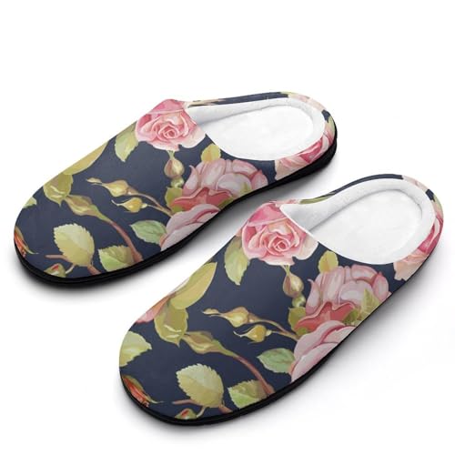 MQPYWLH Rosa Rosenblume Hausschuhe Damen Warme Kunstwolle Memory Foam Slippers Rutschfeste Pantoffeln MQPYWLH Rosa Rosenblume Hausschuhe Damen Warme Kunstwolle Memory Foam Slippers Rutschfeste Pantoffeln von MQPYWLH