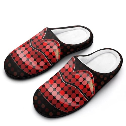 MQPYWLH Rote Lippen Hausschuhe Damen Warme Kunstwolle Memory Foam Slippers Rutschfeste Pantoffeln MQPYWLH Rote Lippen Hausschuhe Damen Warme Kunstwolle Memory Foam Slippers Rutschfeste Pantoffeln von MQPYWLH