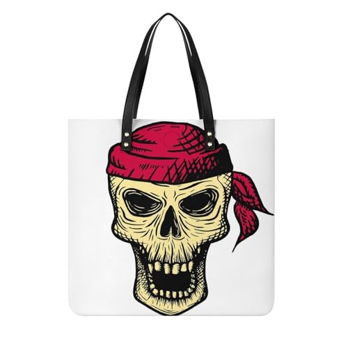 MQPYWLH Roter Schal Totenkopf Damen Shopper Handtasche Umhängetasche Schultertasche Für Büro Schule Einkauf 39x39cm MQPYWLH Roter Schal Totenkopf Damen Shopper Handtasche Umhängetasche Schultertasche Für Büro Schule Einkauf 39x39cm von MQPYWLH