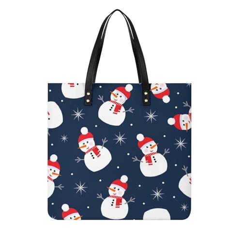 MQPYWLH Schneemann Damen Shopper Handtasche Umhängetasche Schultertasche Für Büro Schule Einkauf 39x39cm MQPYWLH Schneemann Damen Shopper Handtasche Umhängetasche Schultertasche Für Büro Schule Einkauf 39x39cm von MQPYWLH