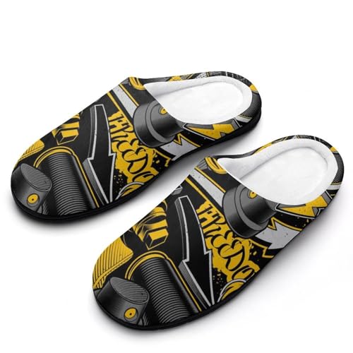 MQPYWLH Schuhe Hausschuhe Damen Warme Kunstwolle Memory Foam Slippers Rutschfeste Pantoffeln von MQPYWLH