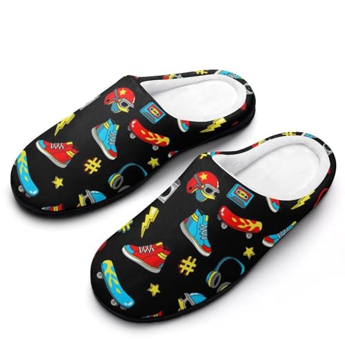 MQPYWLH Schuhe Helm Hausschuhe Damen Warme Kunstwolle Memory Foam Slippers Rutschfeste Pantoffeln von MQPYWLH