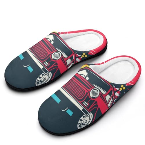 MQPYWLH Sonnenuntergang Auto Hausschuhe Damen Warme Kunstwolle Memory Foam Slippers Rutschfeste Pantoffeln MQPYWLH Sonnenuntergang Auto Hausschuhe Damen Warme Kunstwolle Memory Foam Slippers Rutschfeste Pantoffeln von MQPYWLH