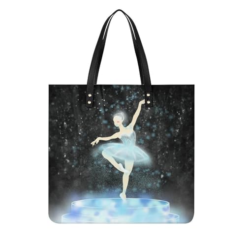 MQPYWLH Sterntanzendes Mädchen Damen Shopper Handtasche Umhängetasche Schultertasche Für Büro Schule Einkauf 39x39cm MQPYWLH Sterntanzendes Mädchen Damen Shopper Handtasche Umhängetasche Schultertasche Für Büro Schule Einkauf 39x39cm von MQPYWLH