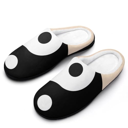 MQPYWLH Tai Chi Hausschuhe Damen Warme Kunstwolle Memory Foam Slippers Rutschfeste Pantoffeln von MQPYWLH