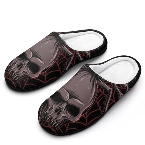 MQPYWLH Totenkopf Hausschuhe Damen Warme Kunstwolle Memory Foam Slippers Rutschfeste Pantoffeln MQPYWLH Totenkopf Hausschuhe Damen Warme Kunstwolle Memory Foam Slippers Rutschfeste Pantoffeln von MQPYWLH