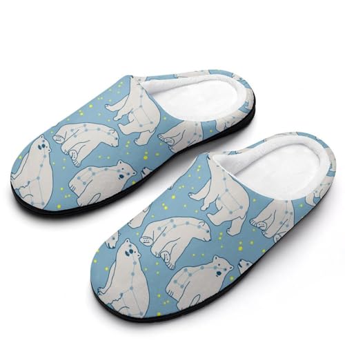 MQPYWLH Weißer Eisbär Hausschuhe Damen Warme Kunstwolle Memory Foam Slippers Rutschfeste Pantoffeln MQPYWLH Weißer Eisbär Hausschuhe Damen Warme Kunstwolle Memory Foam Slippers Rutschfeste Pantoffeln von MQPYWLH