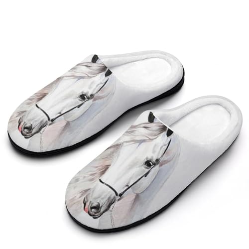 MQPYWLH Weißes Hausschuhe Damen Warme Kunstwolle Memory Foam Slippers Rutschfeste Pantoffeln MQPYWLH Weißes Hausschuhe Damen Warme Kunstwolle Memory Foam Slippers Rutschfeste Pantoffeln von MQPYWLH
