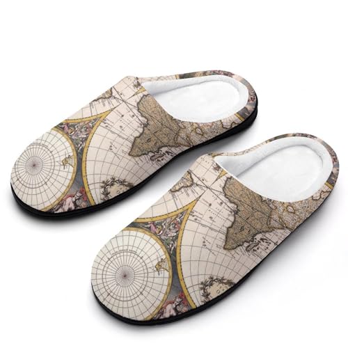 MQPYWLH Weltkarte Hausschuhe Damen Warme Kunstwolle Memory Foam Slippers Rutschfeste Pantoffeln MQPYWLH Weltkarte Hausschuhe Damen Warme Kunstwolle Memory Foam Slippers Rutschfeste Pantoffeln von MQPYWLH