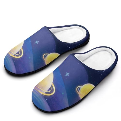 MQPYWLH Weltraumplanet Hausschuhe Damen Warme Kunstwolle Memory Foam Slippers Rutschfeste Pantoffeln MQPYWLH Weltraumplanet Hausschuhe Damen Warme Kunstwolle Memory Foam Slippers Rutschfeste Pantoffeln von MQPYWLH