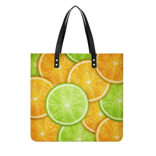 MQPYWLH Zitronengrün Damen Shopper Handtasche Umhängetasche Schultertasche Für Büro Schule Einkauf 39x39cm von MQPYWLH