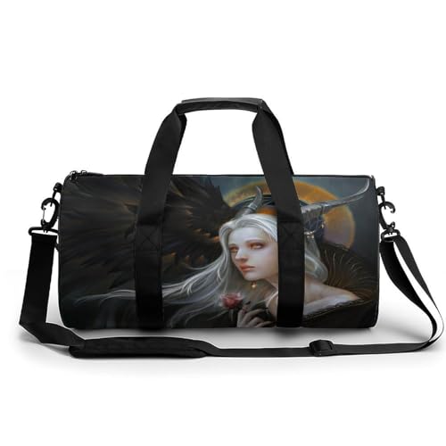 Mädchen Rose Sport Duffel Bag Sporttasche Reisetasche Handgepäck Tasche Schwimmtasche Weekender Bag 45x23x23cm Mädchen Rose Sport Duffel Bag Sporttasche Reisetasche Handgepäck Tasche Schwimmtasche Weekender Bag 45x23x23cm von MQPYWLH
