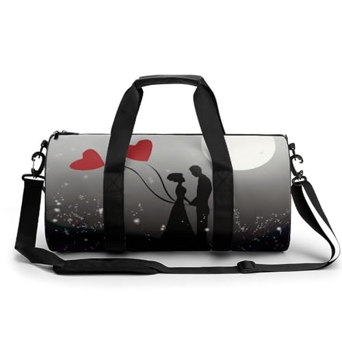 Papier Ausgeschnittenes Paar Sport Duffel Bag Sporttasche Reisetasche Handgepäck Tasche Schwimmtasche Weekender Bag 45x23x23cm Papier Ausgeschnittenes Paar Sport Duffel Bag Sporttasche Reisetasche Handgepäck Tasche Schwimmtasche Weekender Bag 45x23x23cm von MQPYWLH