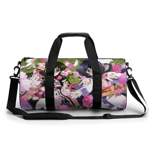 Anime Mädchen Sport Duffel Bag Sporttasche Reisetasche Handgepäck Tasche Schwimmtasche Weekender Bag 45x23x23cm von MQRBFLM