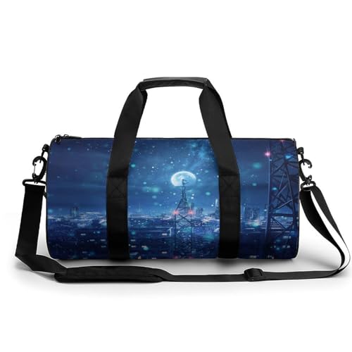 Anime Mädchen Sport Duffel Bag Sporttasche Reisetasche Handgepäck Tasche Schwimmtasche Weekender Bag 45x23x23cm von MQRBFLM