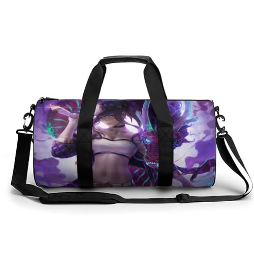 Drache Und Mädchen Sport Duffel Bag Sporttasche Reisetasche Handgepäck Tasche Schwimmtasche Weekender Bag 45x23x23cm von MQRBFLM