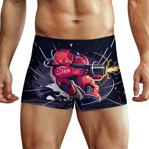 MQRBFLM Herren Boxershorts Trunk Shorts Boxer Atmungsaktiv Unterwäsche Unterhosen von MQRBFLM