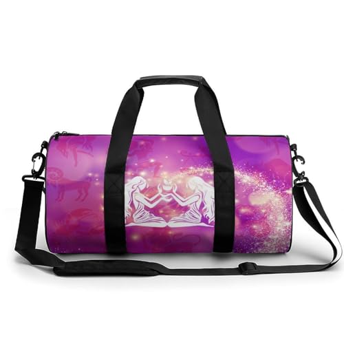 Sternbild Mädchen Sport Duffel Bag Sporttasche Reisetasche Handgepäck Tasche Schwimmtasche Weekender Bag 45x23x23cm von MQRBFLM