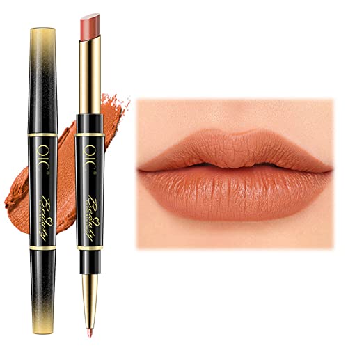 Double-Ended Auto-Rotating Lip Liner, Waterproof Lip Liner, Double-Ended Lipstick Automatic Lip Liner, Non-stick Cup Is Not Easy To Discolor Lip Pencil Matte Lipstick Makeup (11#) von MQSHUHENMY