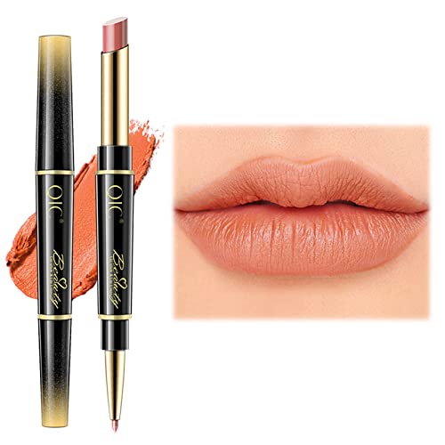 Double-Ended Auto-Rotating Lip Liner, Waterproof Lip Liner, Double-Ended Lipstick Automatic Lip Liner, Non-stick Cup Is Not Easy To Discolor Lip Pencil Matte Lipstick Makeup (12#) von MQSHUHENMY