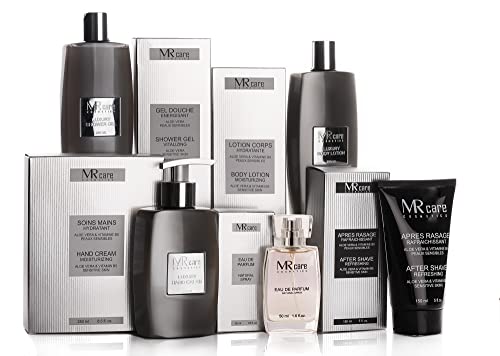 MR Care Cosmetics Beauty-Set White/Silver - luxuriöses Pflegeset mit Bodylotion, Duschgel, After Shave, Handcreme und Eau de Parfum, Hautpflege von MR care Cosmetics