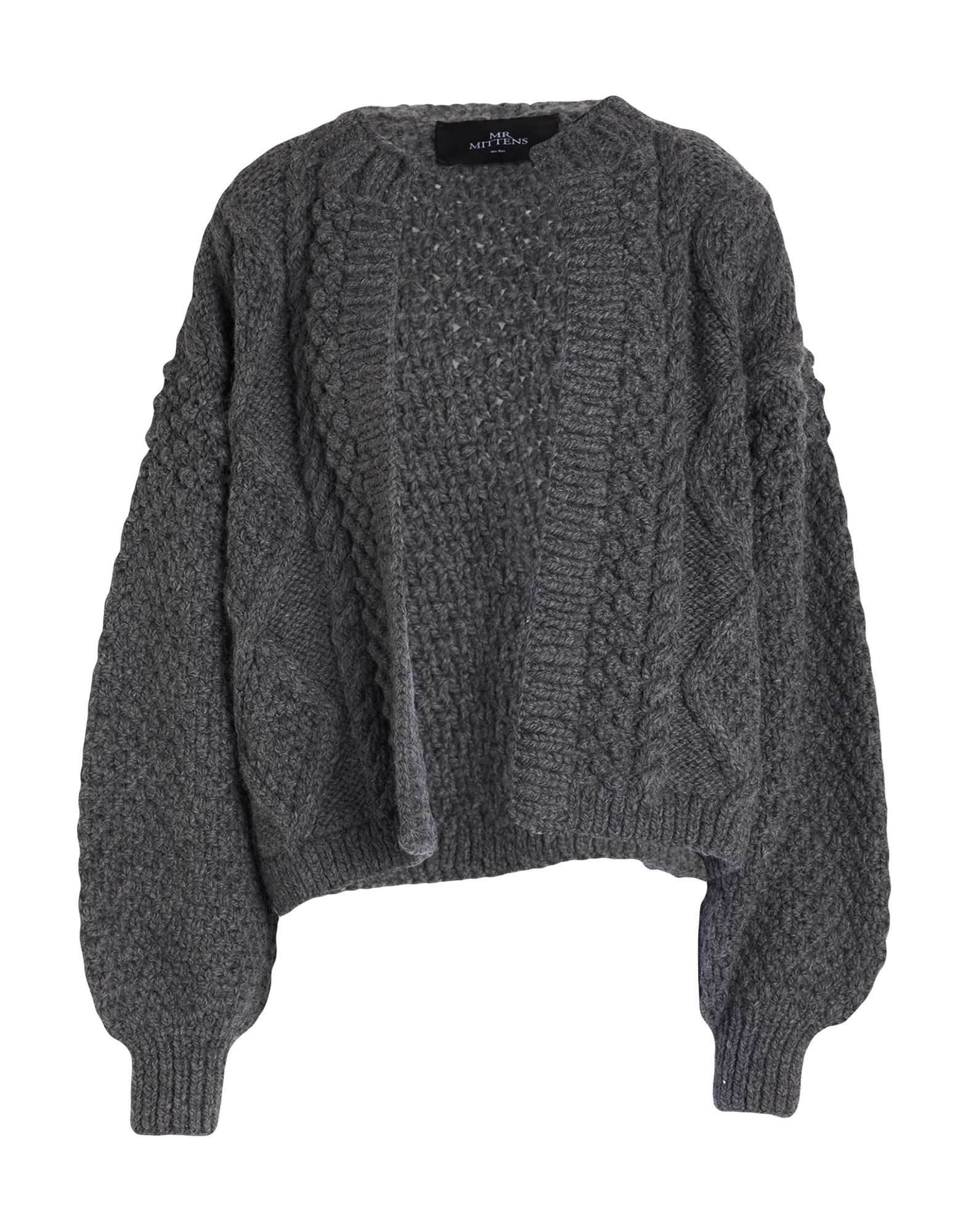 MR MITTENS Strickjacke Damen Grau von MR MITTENS