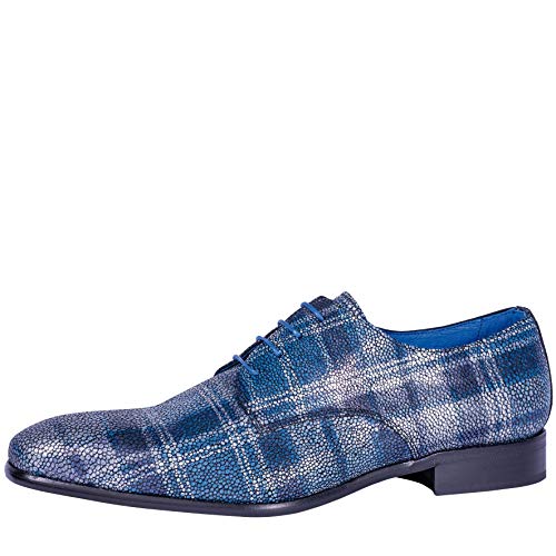 MR. FIARUCCI Teodoro - Herren Scottisch Pattern - Dark Blue - Derby Gr. 41 EU von MR. FIARUCCI