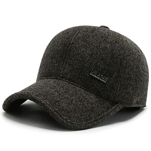 MRACSIY Herren Baseball Cap Wintermütze 57-61cm (Braun 15) von MRACSIY