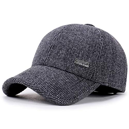 MRACSIY Herren Baseball Cap Wintermütze 57-61cm (Grau 09B) von MRACSIY