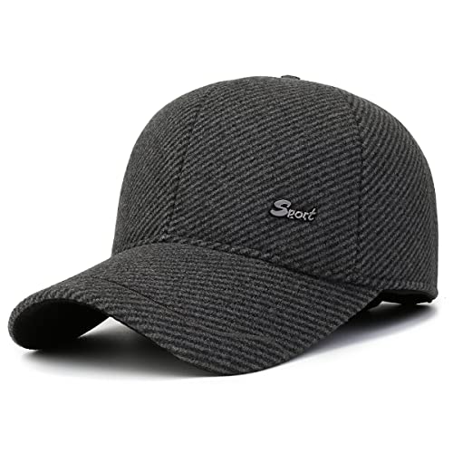 MRACSIY Herren Baseball Cap Wintermütze 57-61cm (Grau 14) von MRACSIY