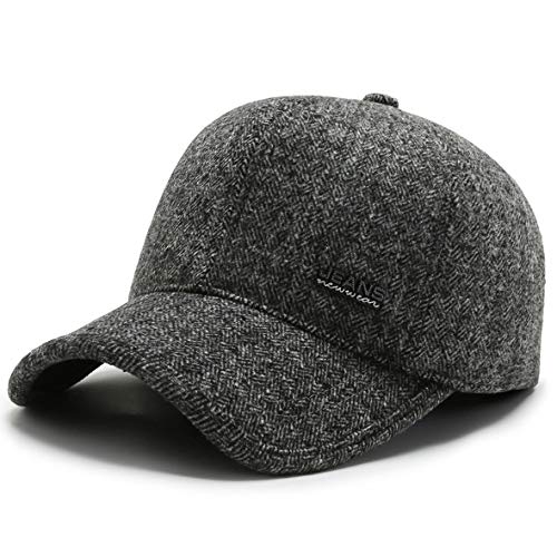 MRACSIY Herren Baseball Cap Wintermütze 57-61cm (Grau 18) von MRACSIY