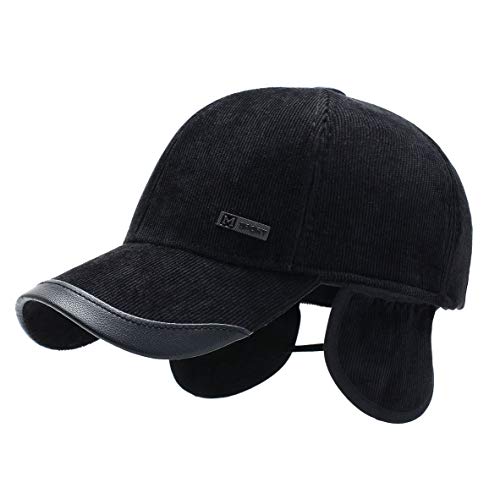 MRACSIY Herren Baseball Cap Wintermütze 57-61cm (Schwarz 05) von MRACSIY