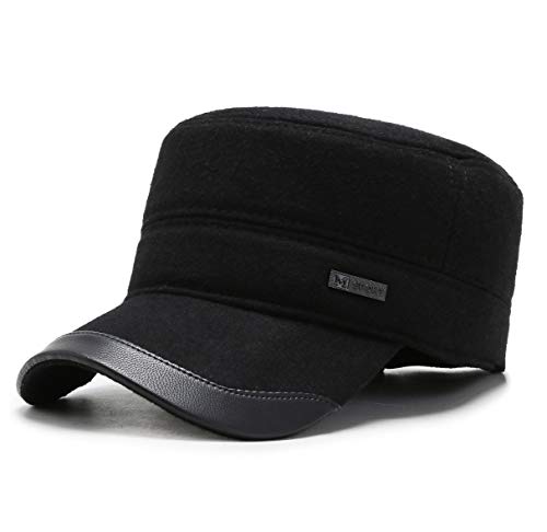 MRACSIY Herren Baseball Cap Wintermütze 57-61cm (Schwarz 13) von MRACSIY