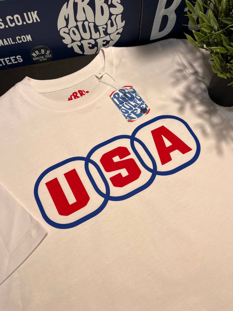 60Er Jahre Ivy League/Mod Inspiriertes Usa Fotl Ringer T-Shirt 60Er Jahre Ivy League/Mod Inspiriertes Usa Fotl Ringer T-Shirt von MRBSSOULFULTEES