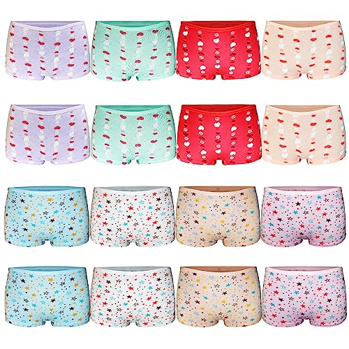 6/8/12/16er Pack Mädchen Hipster Pantys Boxershorts Unterwäsche Unterhosen Retro Pants Schlüpfer bunt 10014 (as3, Age, 12_Years, 14_Years, Regular, 16er Pack Baumwolle Modell 1) von MRCC