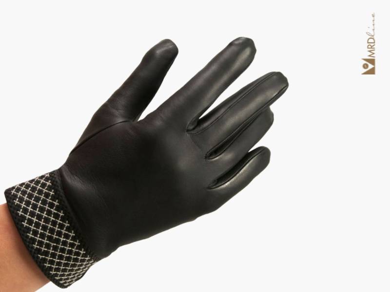 Handgefertigte Schwarze Lammfell-Lederhandschuhe Mit Wolle Gefüttert. Winterhandschuhe. Richtig Weich Warm Und Elegant. Geschenk Für Sie. Frauen von MRDline