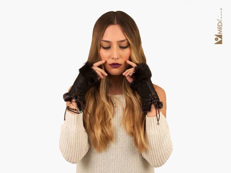 Handgemachte Braune Fingerlose Handschuhe Aus Schaffell. Winterhandschuhe. Warme Handschuhe. Weich, Warm Und Atmungsaktiv. Geschenk Für Sie. Frauen von MRDline