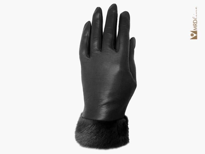 Schwarze Und Braune Lammfell-Lederhandschuhe Für Damen Mit Nerz. Handschuhe Aus Echtem Leder. Damenhandschuhe Winterhandschuhe. Geschenk Sie von MRDline