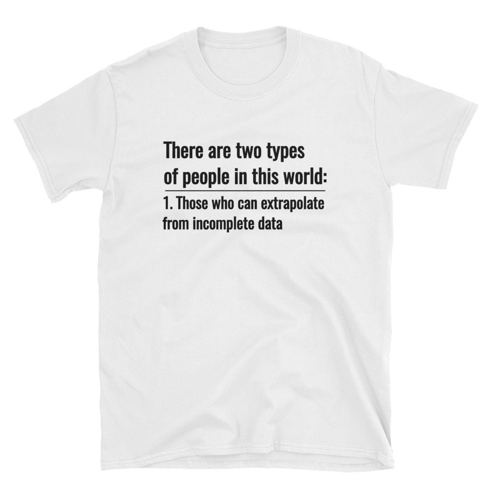 Extrapolation Daten Nerdy Mathe Statistiken Analyse T-Shirt Lehrer Geschenk Für Student Nerd Shirt Geburtstag Kurzarm Unisex von MRKPrints