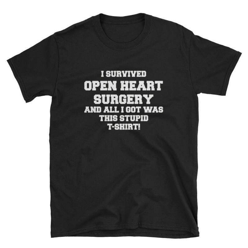 Ich Überlebte Operation Am Offenen Herzen, Alles, Was Ich Bekam War Dieses Dumme Shirt Koronare Herzkrankheit Herz Krieger Khk Bewusstsein Kurzarm von MRKPrints