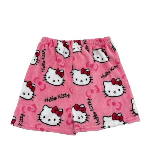 Hello Kitty Short Bottoms Women's Sleep Shorts, Women's Pajama Shorts, Flannel Leisure Shorts, and Pyjama Bottoms for Women, Anime Comfortable Shorts,Soft Kawaii Shorts,Summer Short Pyjama Bottoms von MRRTIME