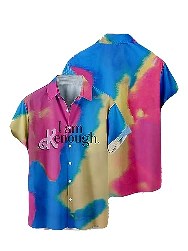 MRRTIME I am Kenough T-Shirt T-Shirt T-Shirt 3D Tie Dye T-Shirt for Men Women Am Enough Printed T-Shirt K Pull Over with T-Shirt and T-Shirt Gift T-Shirt von MRRTIME