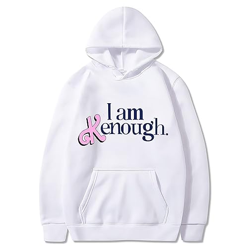 MRRTIME I am KEnough Hooded Gift for Men and Women Hoodie Sweatshirt Long Sleeve Pullover Sweatshirts Printed Streetwear Kenough Pull Over Tie Dye with Hood von MRRTIME