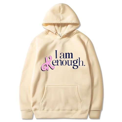 MRRTIME I am KEnough Hooded Gift for Men and Women Hoodie Sweatshirt Long Sleeve Pullover Sweatshirts Printed Streetwear Kenough Pull Over Tie Dye with Hood von MRRTIME