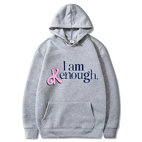 MRRTIME I am KEnough Hooded Gift for Men and Women Hoodie Sweatshirt Long Sleeve Pullover Sweatshirts Printed Streetwear Kenough Pull Over Tie Dye with Hood von MRRTIME