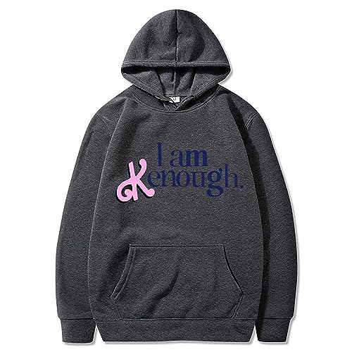 MRRTIME I am KEnough Hooded Gift for Men and Women Hoodie Sweatshirt Long Sleeve Pullover Sweatshirts Printed Streetwear Kenough Pull Over Tie Dye with Hood von MRRTIME