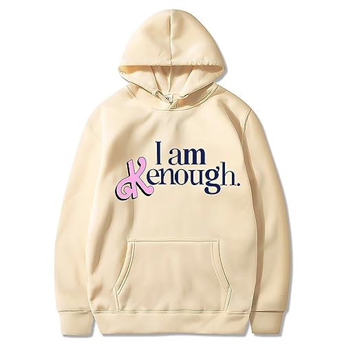 MRRTIME I am Kenough Hoodie Gift for Men and Women I am K Enough Hooded Sweatshirt Long Sleeve Pullover Sweatshirts Gift K Pull Over Gift for Men and Women Hoodie Pullover von MRRTIME